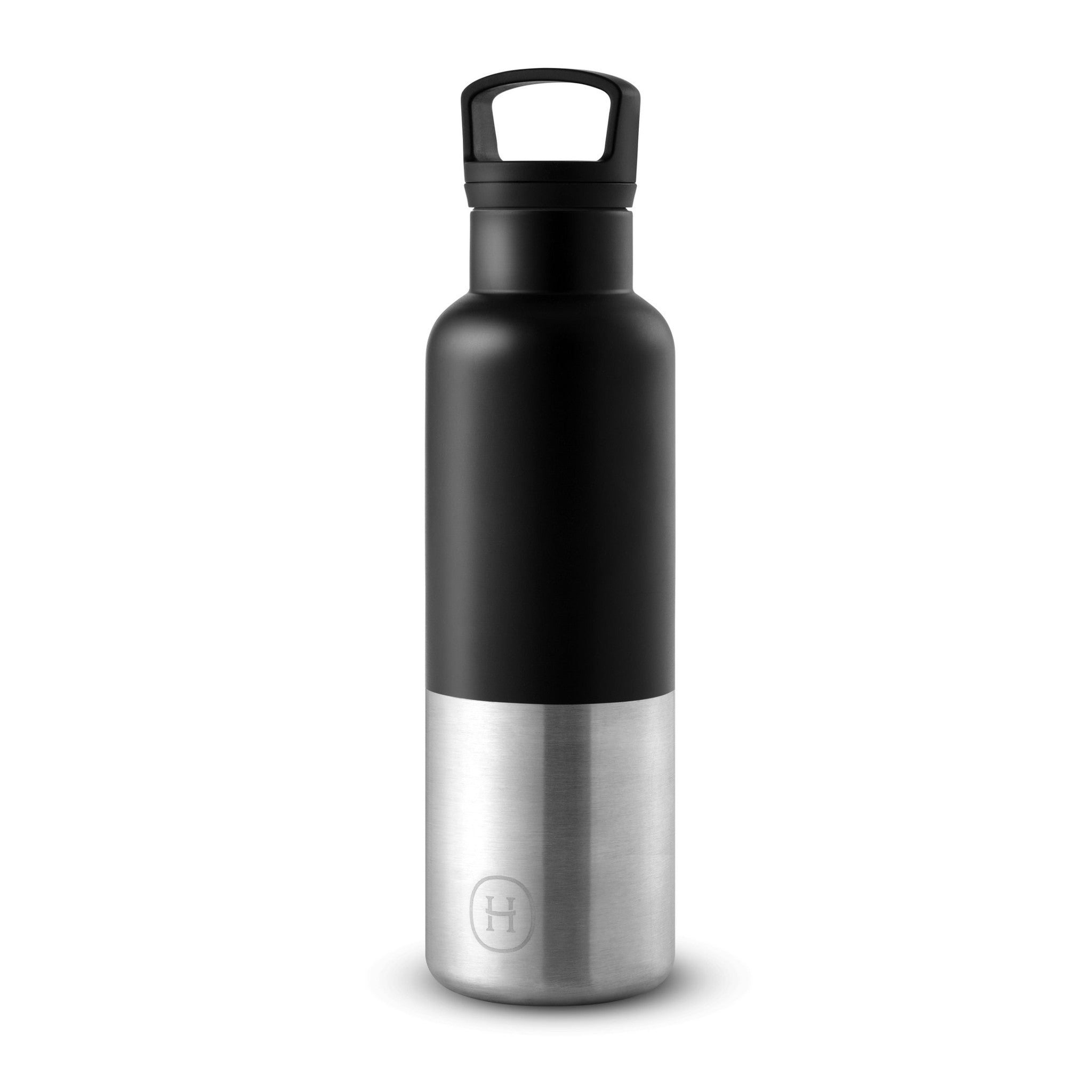 Black-Stainless natural silver 20 Oz