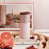 Load image into Gallery viewer, Pearl Pink Travel Mug - Cherry Blossoms 15 Oz