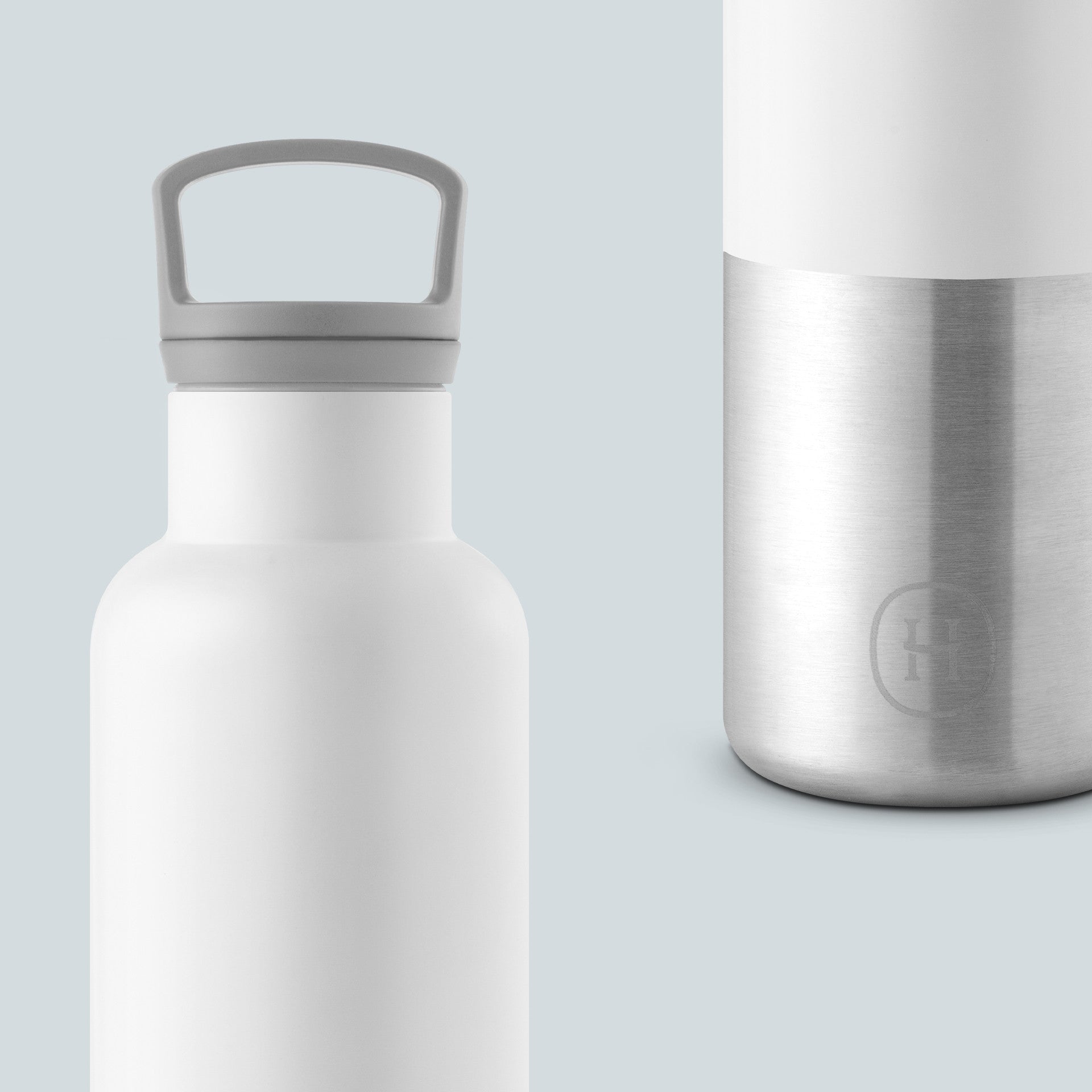 White-Stainless natural silver 20 Oz